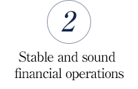 2. Stable and sound financial operations